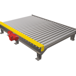 Top View of Chain Driven Live Roller Pallet Conveyor