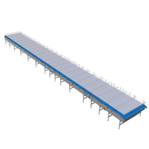 Side Angle View of Intralox® Mass Mechanical Conveyor